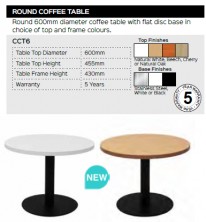 Round Coffee Table Range And Specifications